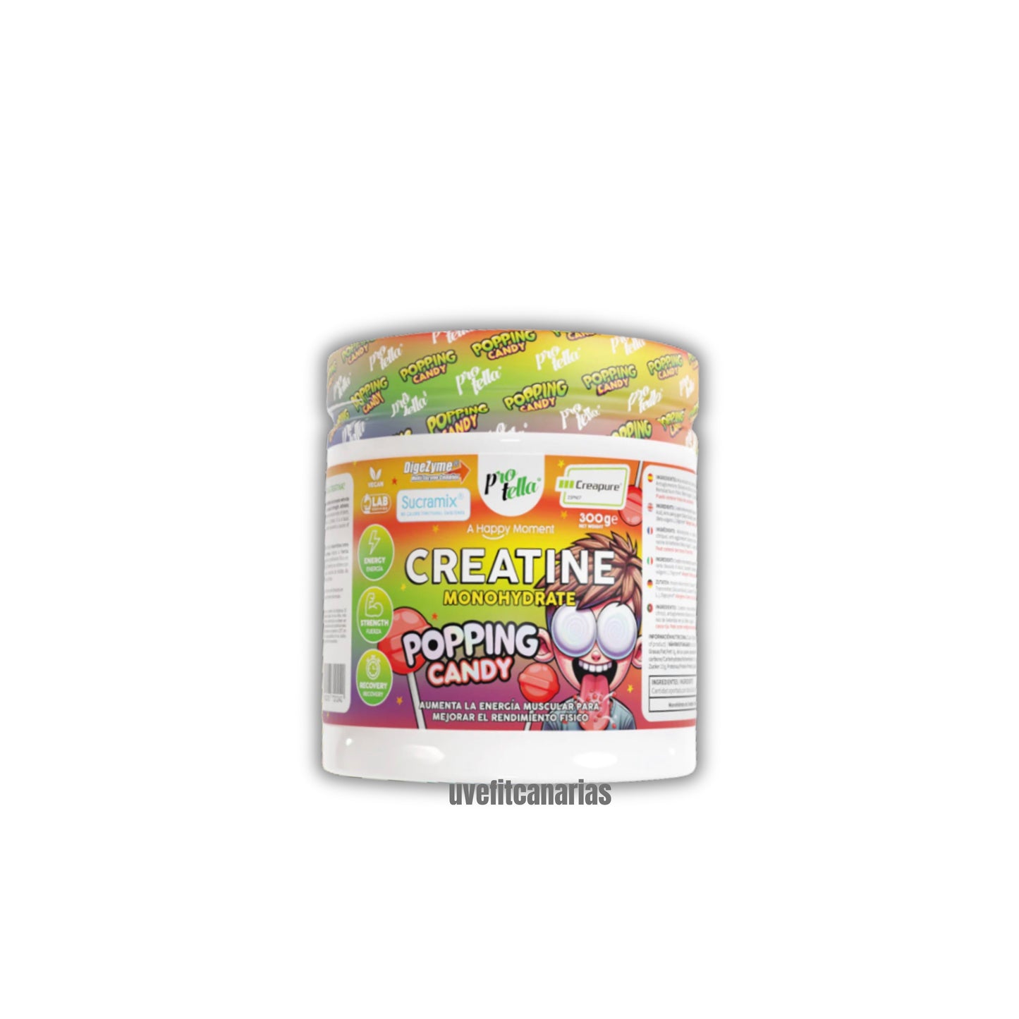 Creatina Creapure, Popping Candy, 300gr - Protella
