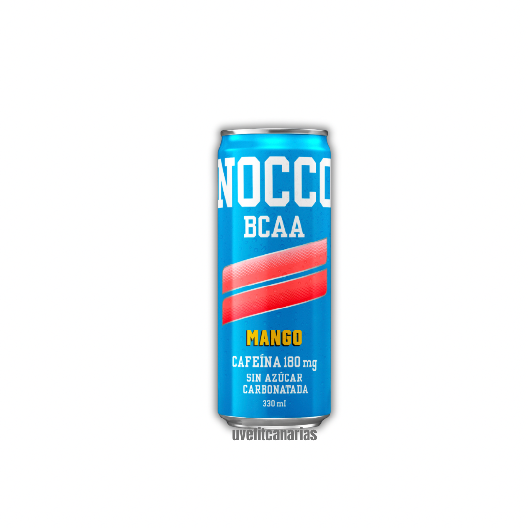 Bebida energética BCCA + cafeína, Mango, 330ml - Nocco