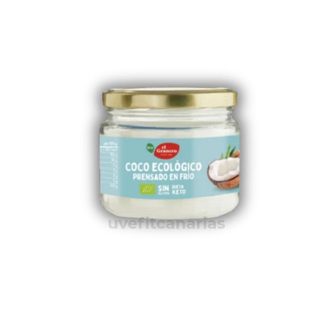 Aceite de Coco Eco Prensado en frío, 200 ml - El Granero