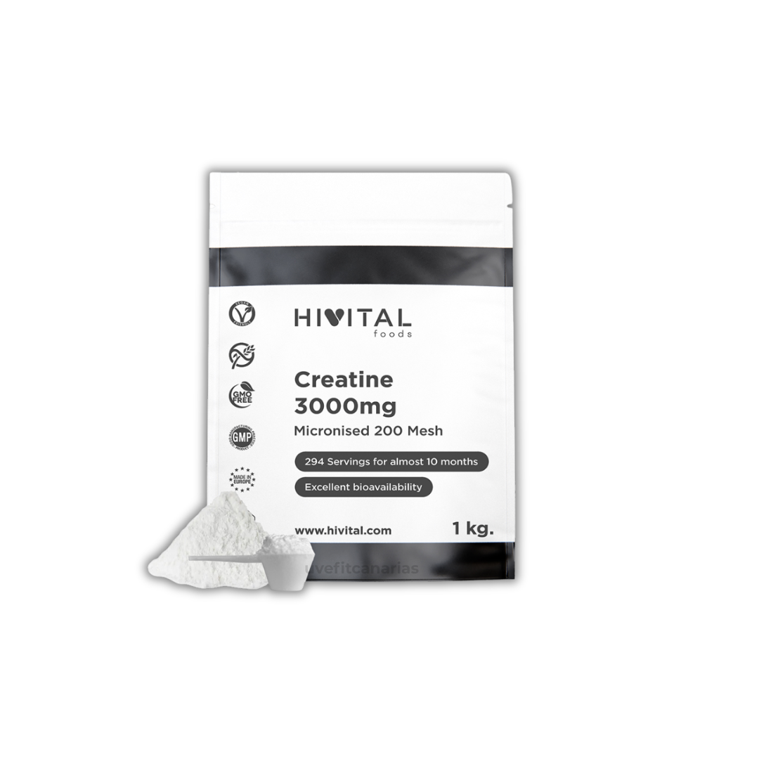 Creatina Micronised 200 Mesh, 1kg - Hivital