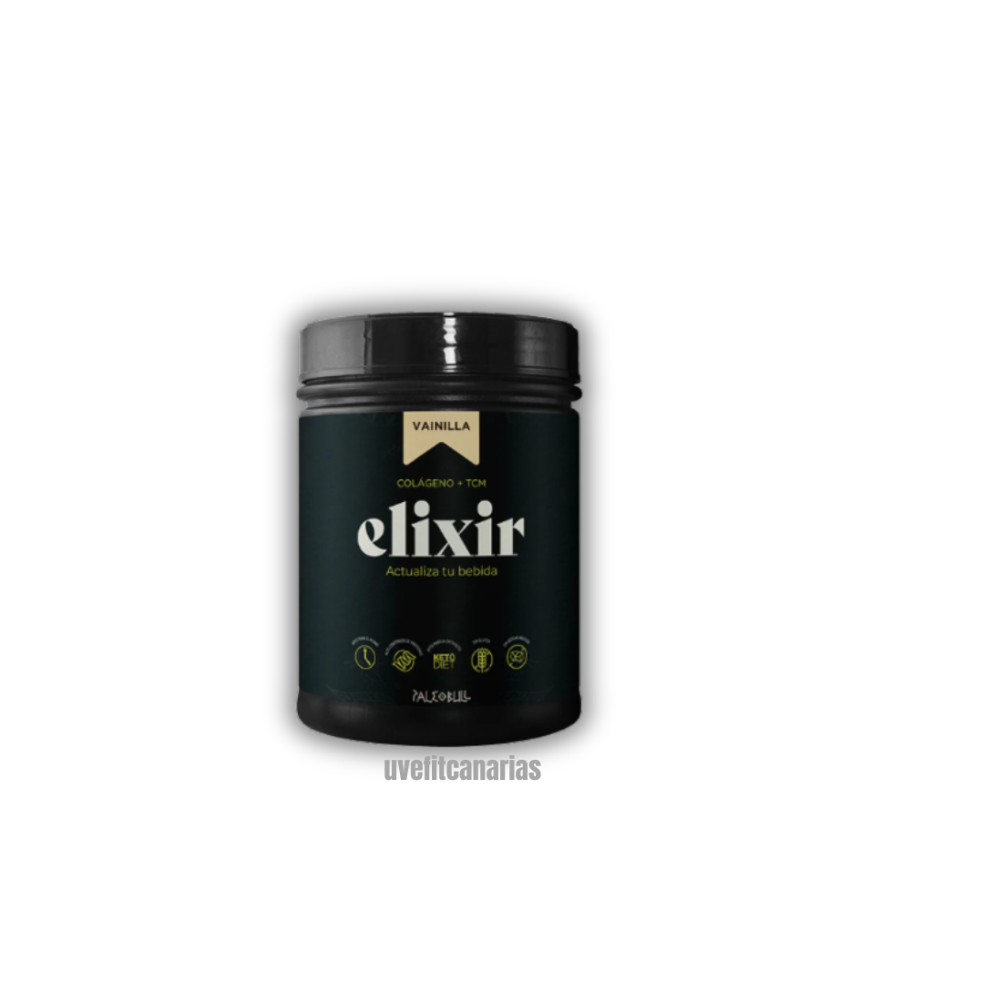 Elixir, Vainilla, Colágeno + Aceite TCM, 450gr - Paleobull