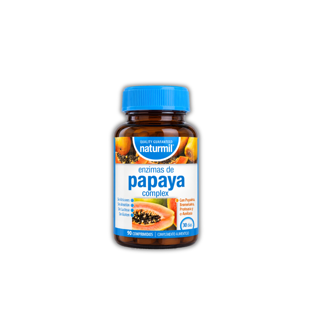 Enzimas de Papaya Complex, 30 comprimidos - Naturmil
