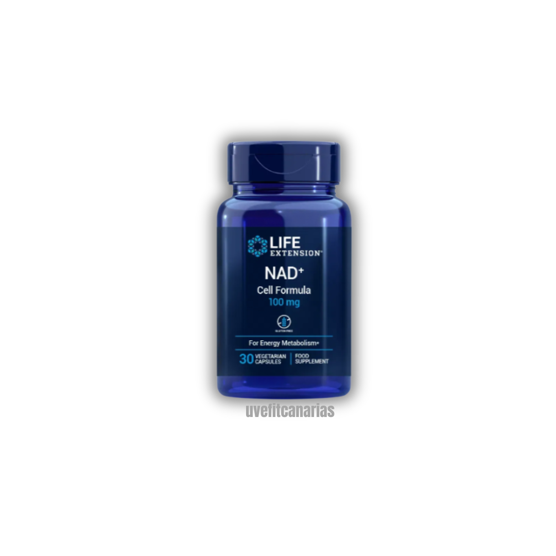 NAD+ Cell Fórmula Life Extension 100 mg – suplemento para energía celular, longevidad y salud mitocondrial