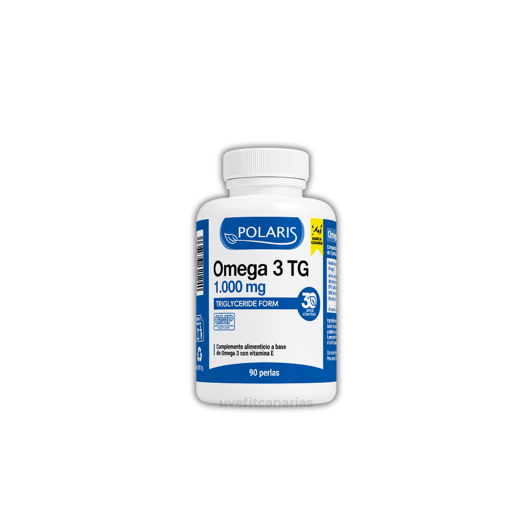 OMEGA 3 Trigliceridos 1000mg, 90 perlas - Polaris