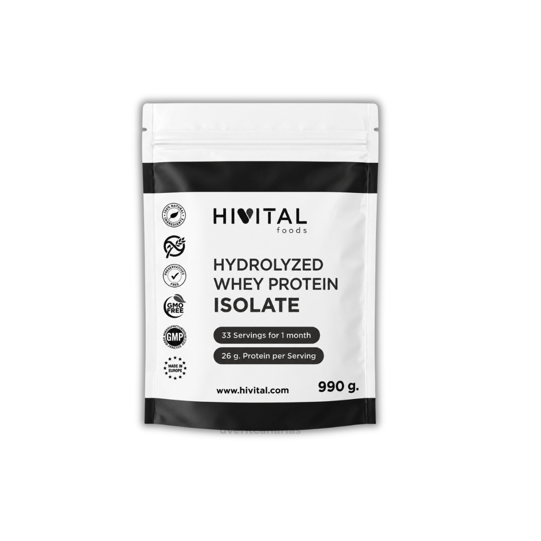 Proteína Isolatada Hydrolizada, Chocolate, 990gr - Hivital