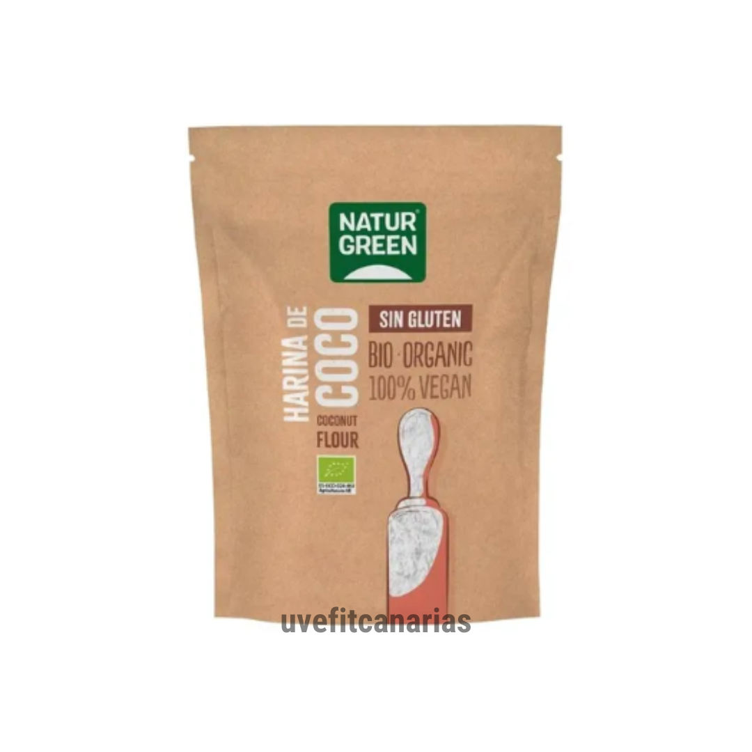 Harina de Coco Bio, sin gluten, 500 gr - Naturgreen