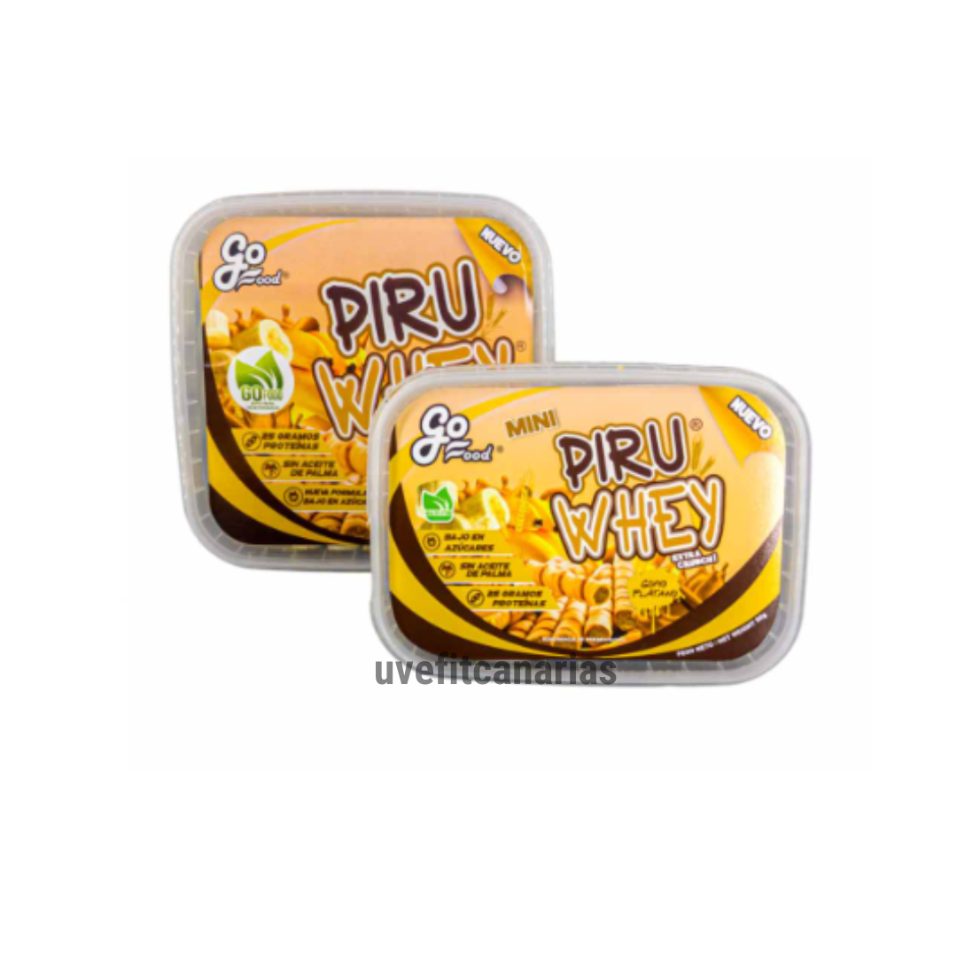 Snacks Piru whey, gofio/plátano, 200 gr - Go Food