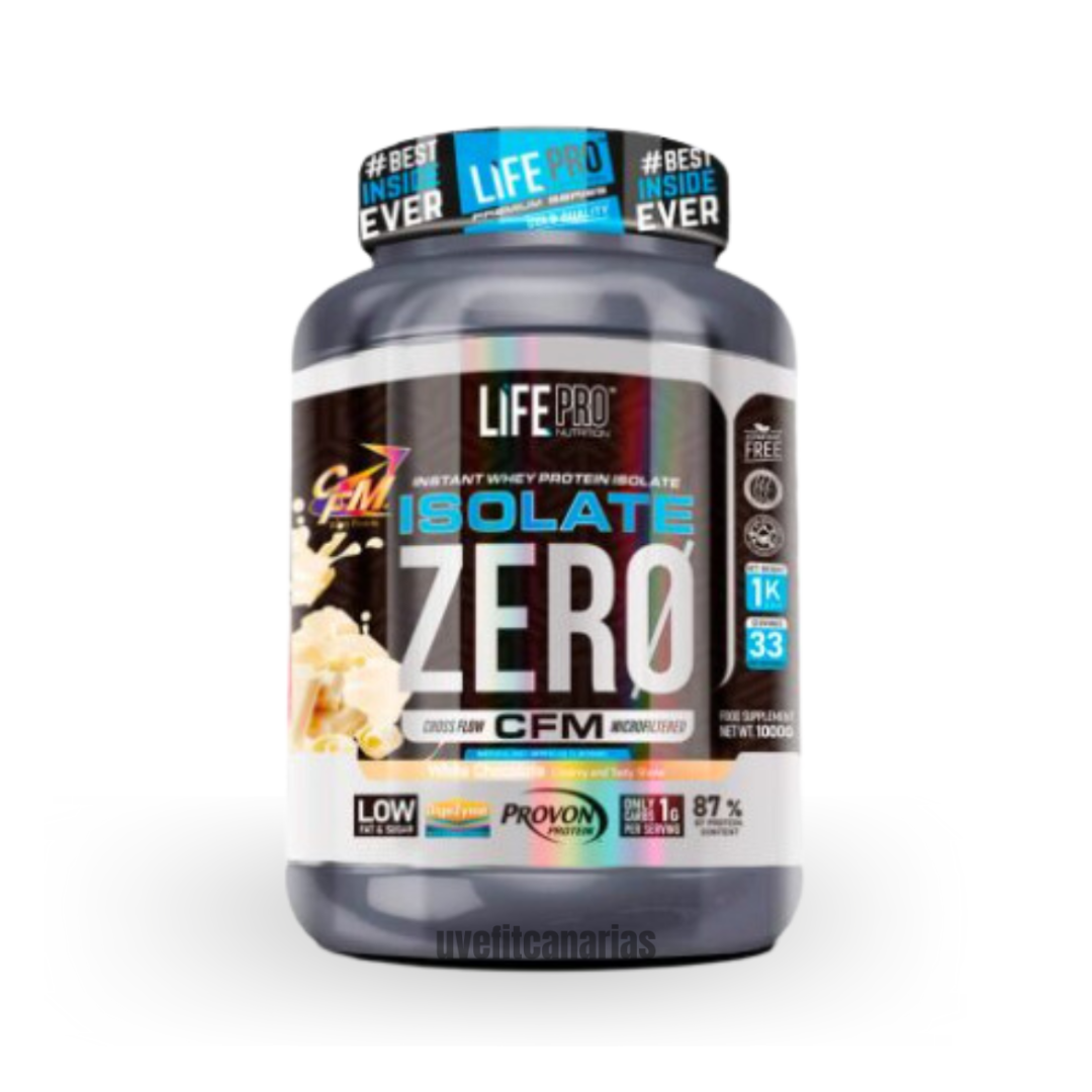Proteína Isolate Zero, White chocolate, 1kg - LifePro