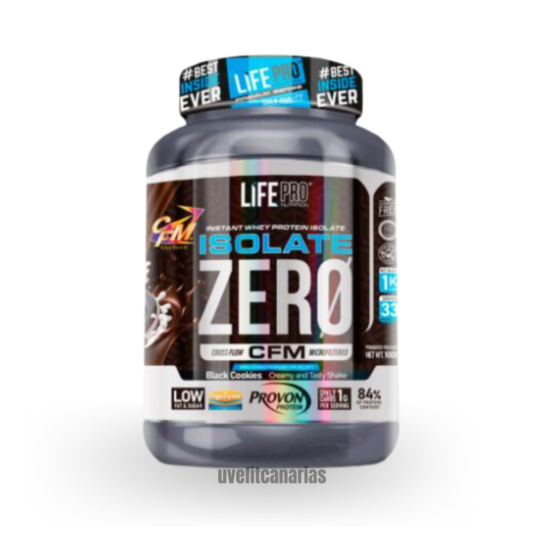 Proteína Isolate Zero, Black Cookies, 1kg - LifePro