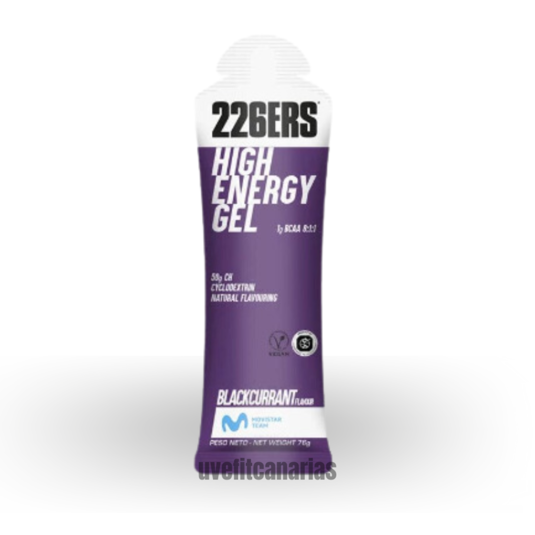 Gel energético, High energy gel, Grosella negra BCAA, 76 g - 226ERS