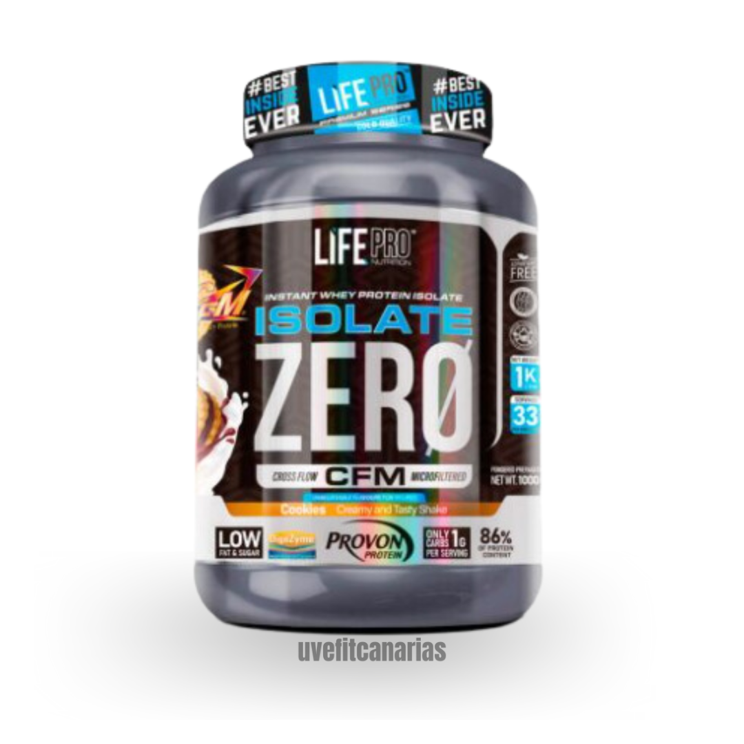 Proteína Isolate Zero, Cookies, 1kg - LifePro