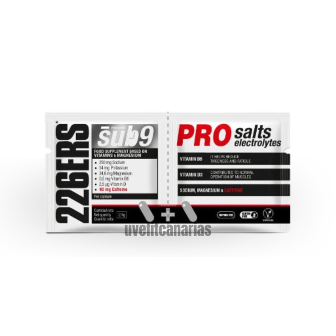 SUB9 PRO SALTS ELECTROLYTES - Sales y Electrolitos con cafeína - 2 cápsulas - 226ERS