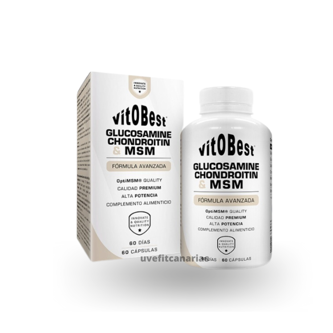 Glucosamina + condroitina + MSM, 60caps- VitoBest