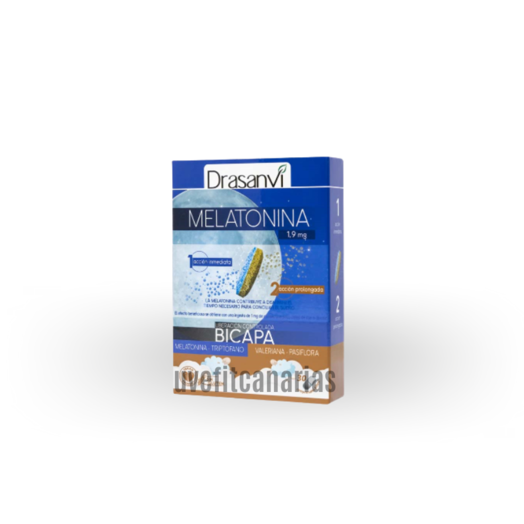 Melatonin Bilayer, 60 Tablets - Drasanvi
