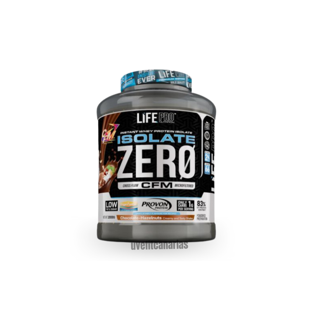 Proteína Isolate Zero, Chocolate con avellanas, 2kg - LifePro