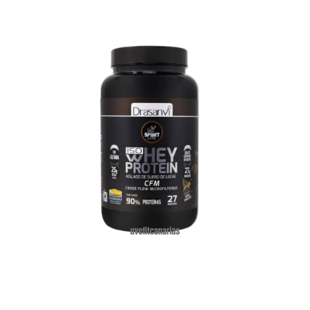 Proteína IsoWhey, Doble chocolate, 800gr - Drasanvi