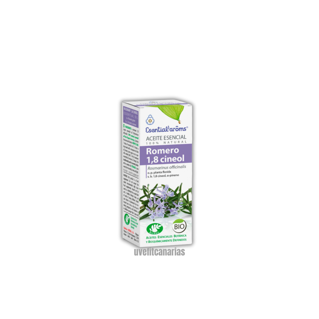 Aceite Esencial, Romero 1.8 Cineol, 10ml - Esential Aroms