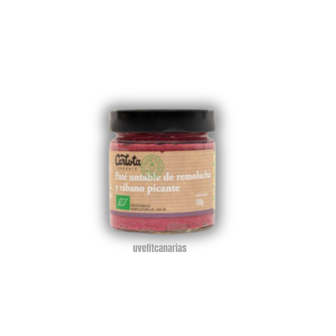 Paté untable de remolacha y rábano picante, 180g - Carlota
