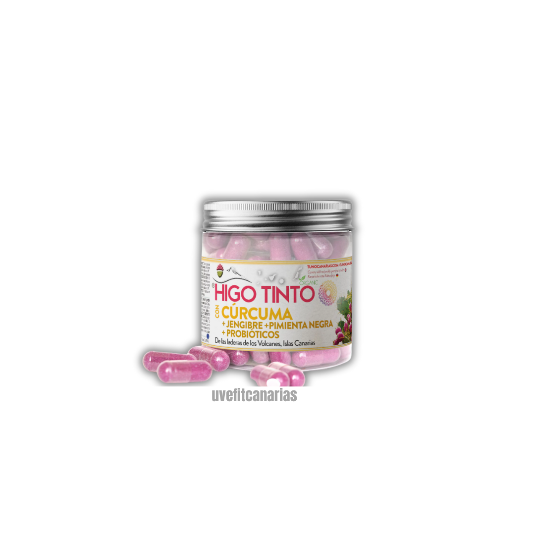 Higo Tinto con Cúrcuma, 90cap - Tuno Canarias