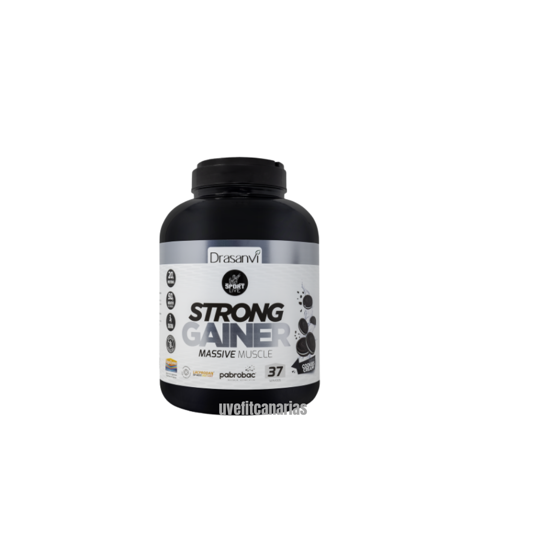 Strong Gainer, Cookies and cream, 3kg - Sport Live Drasanvi