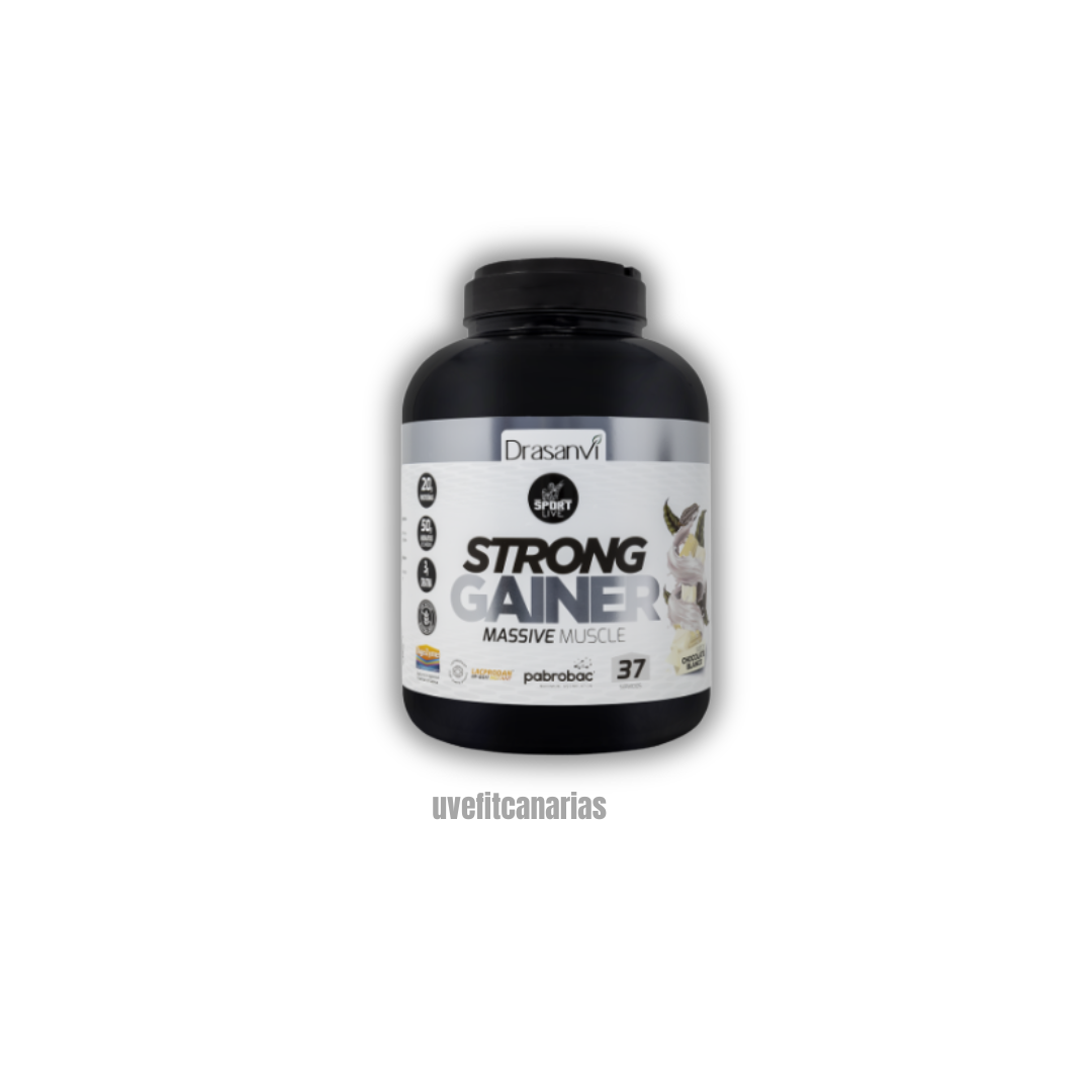 Strong Gainer, Chocolate Blanco, 3kg - Sport Live Drasanvi