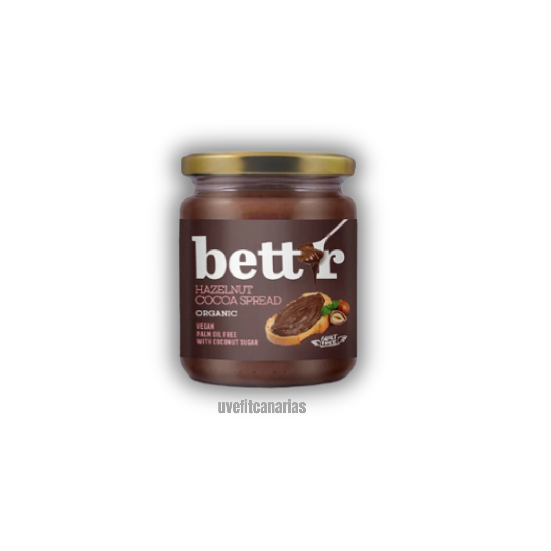 Crema chocolate y avellanas Bio, 250gr - Bett´r