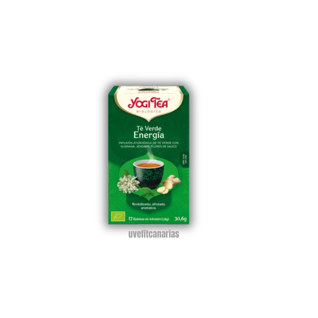 Infusión Té Verde Energía, 17 bolsas - Yogui Tea