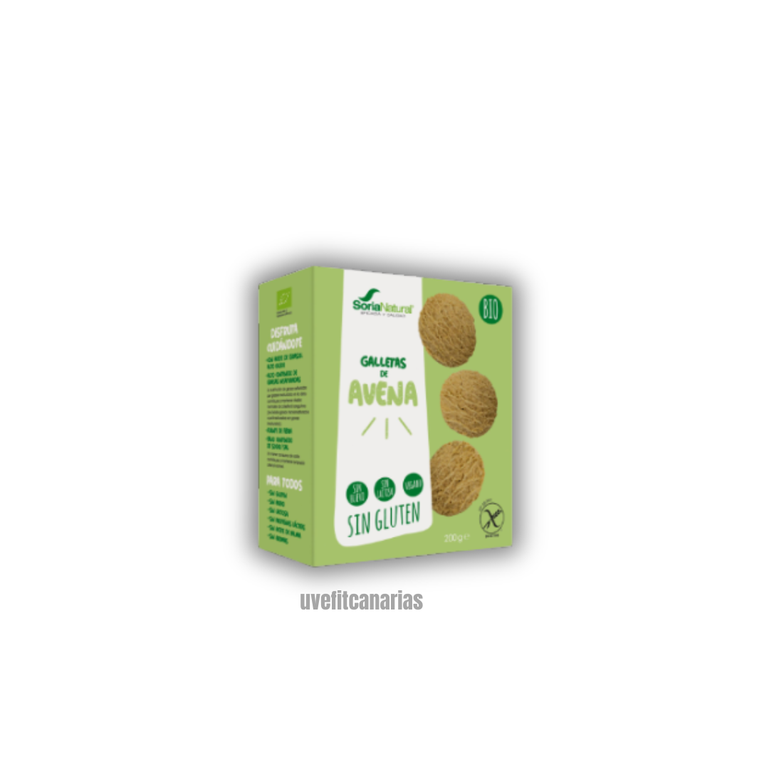 Galletas de Avena Sin Gluten, 200gr - Soria Natural