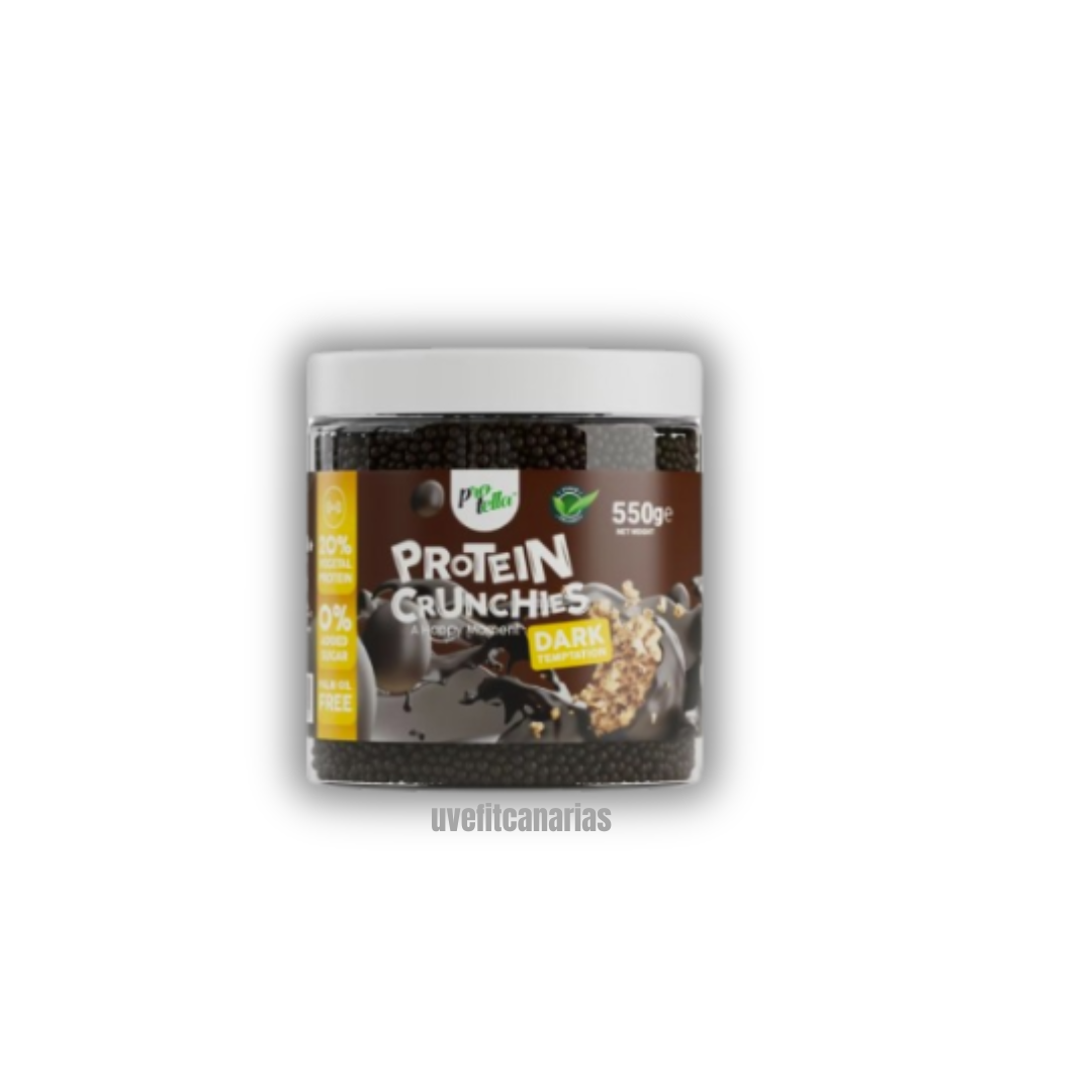 Protein Crunchies Chocolate Negro, 550gr - Protella