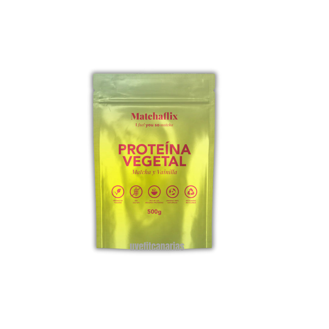 Proteína Vegetal, Matcha y Vainilla, 500gr - Matchaflix