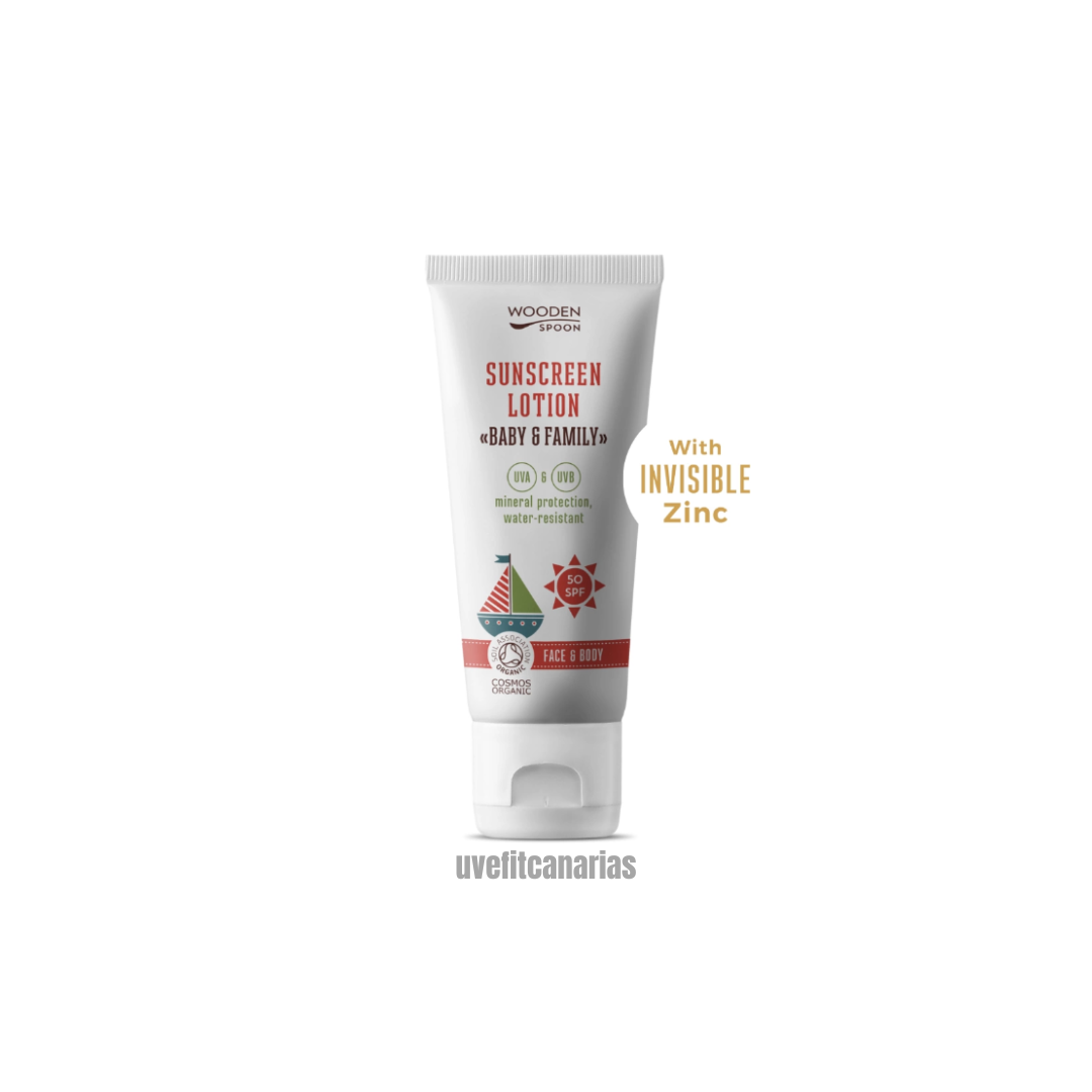 Protector Solar Baby & Family, 100ml SPF 50 – Wooden Spoon