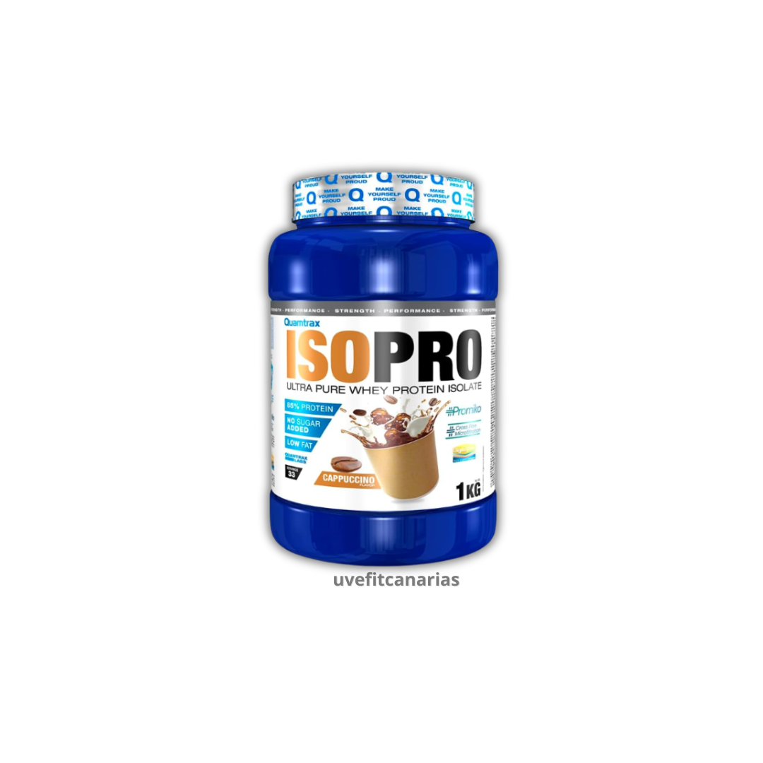 Proteína Isopro, Capuccino, 1 kg - Quamtrax