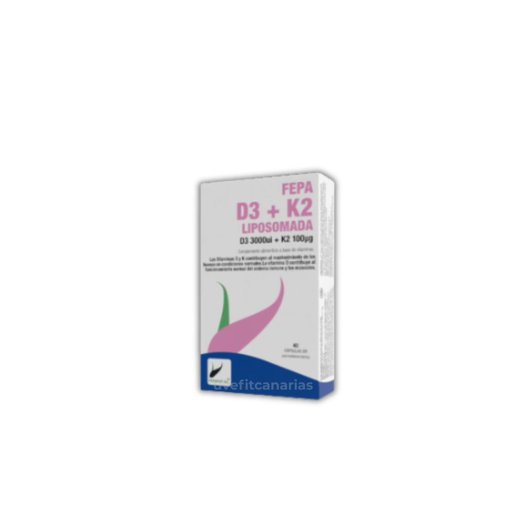 Vitamina D3+K2, 40cap - Fepa