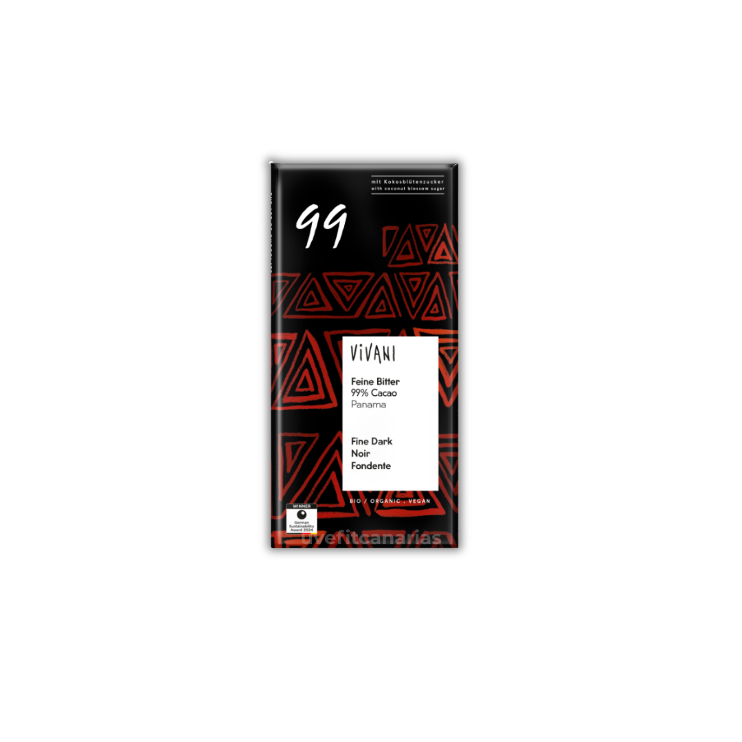 Chocolate Negro Intenso 99% Panamá – 80 g – Vivani