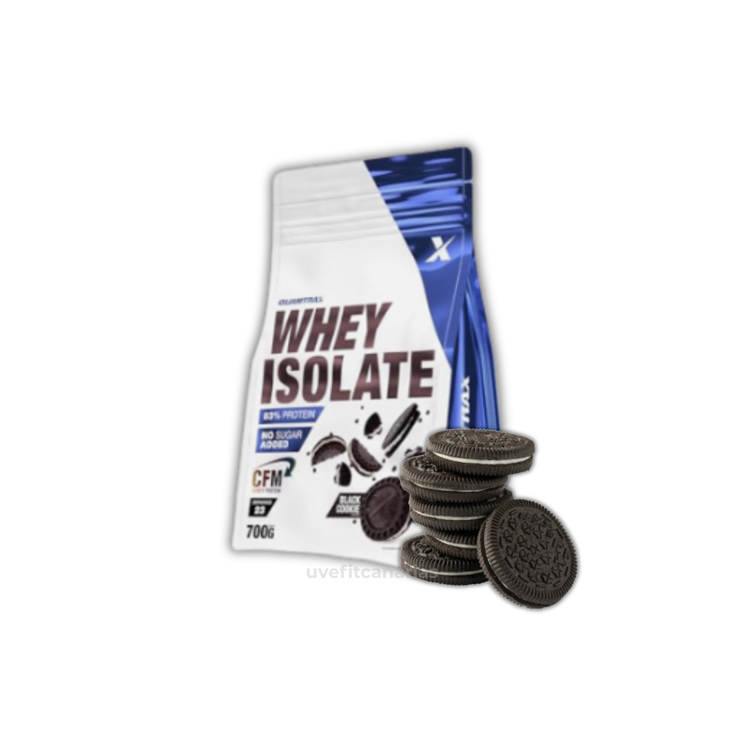 Proteína Whey Isolate, Black Cookie, 700gr - Quamtrax