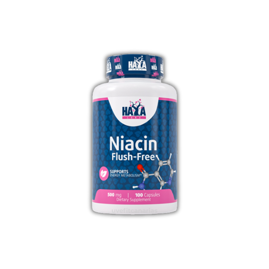 Niacin, Flush-Free, 500 mg, 100 Caps - Haya Labs