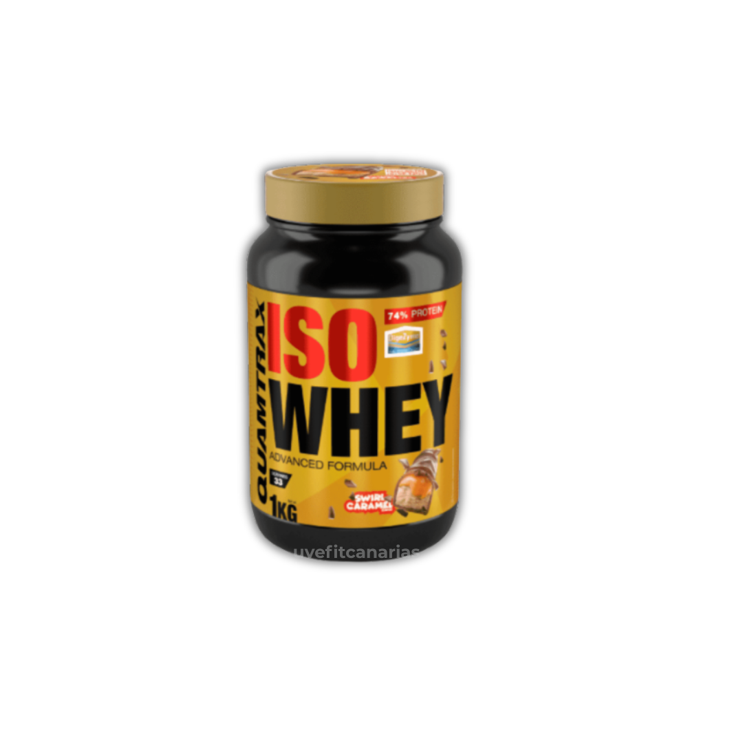 Proteína Isowhey, Swirl Caramel, 1kg - Quamtrax