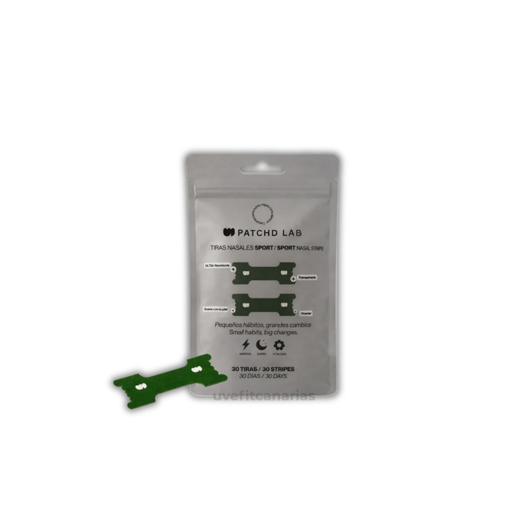 Tiras Nasales Sport, Verde, 30 tiras - PatchdLab