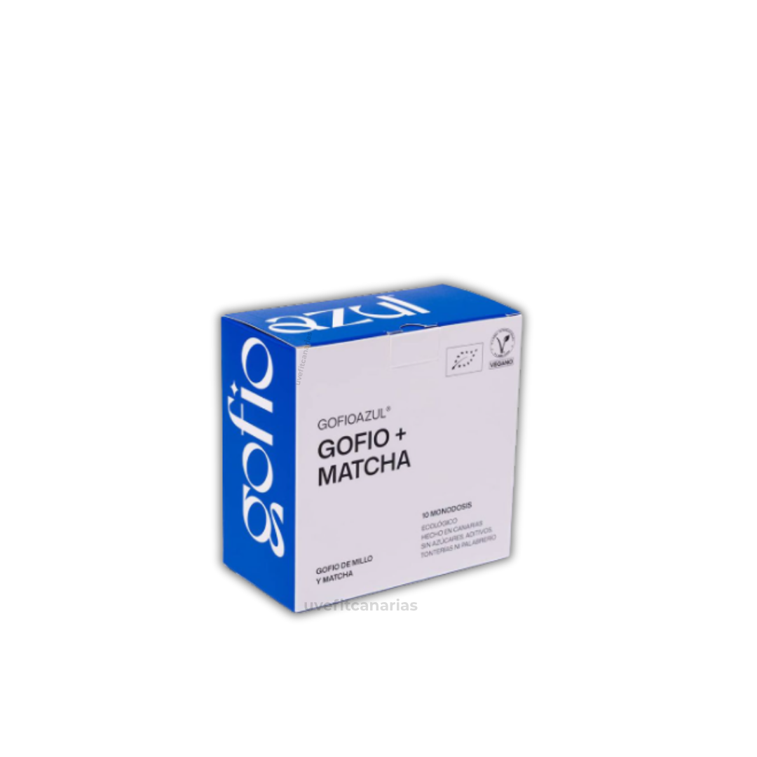 Caja 10 Monodosis, Gofio + Matcha - GofioAzul