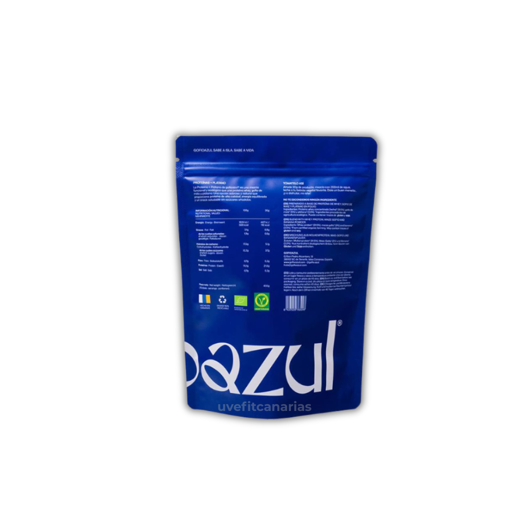 Proteínas + Plátano, 450gr XL - GofioAzul