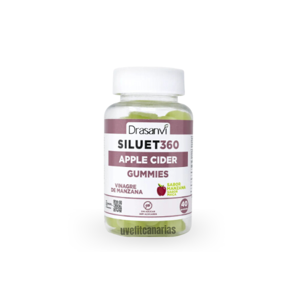 Vinagre de manzana Siluet 360, 40 gominolas - Drasanvi