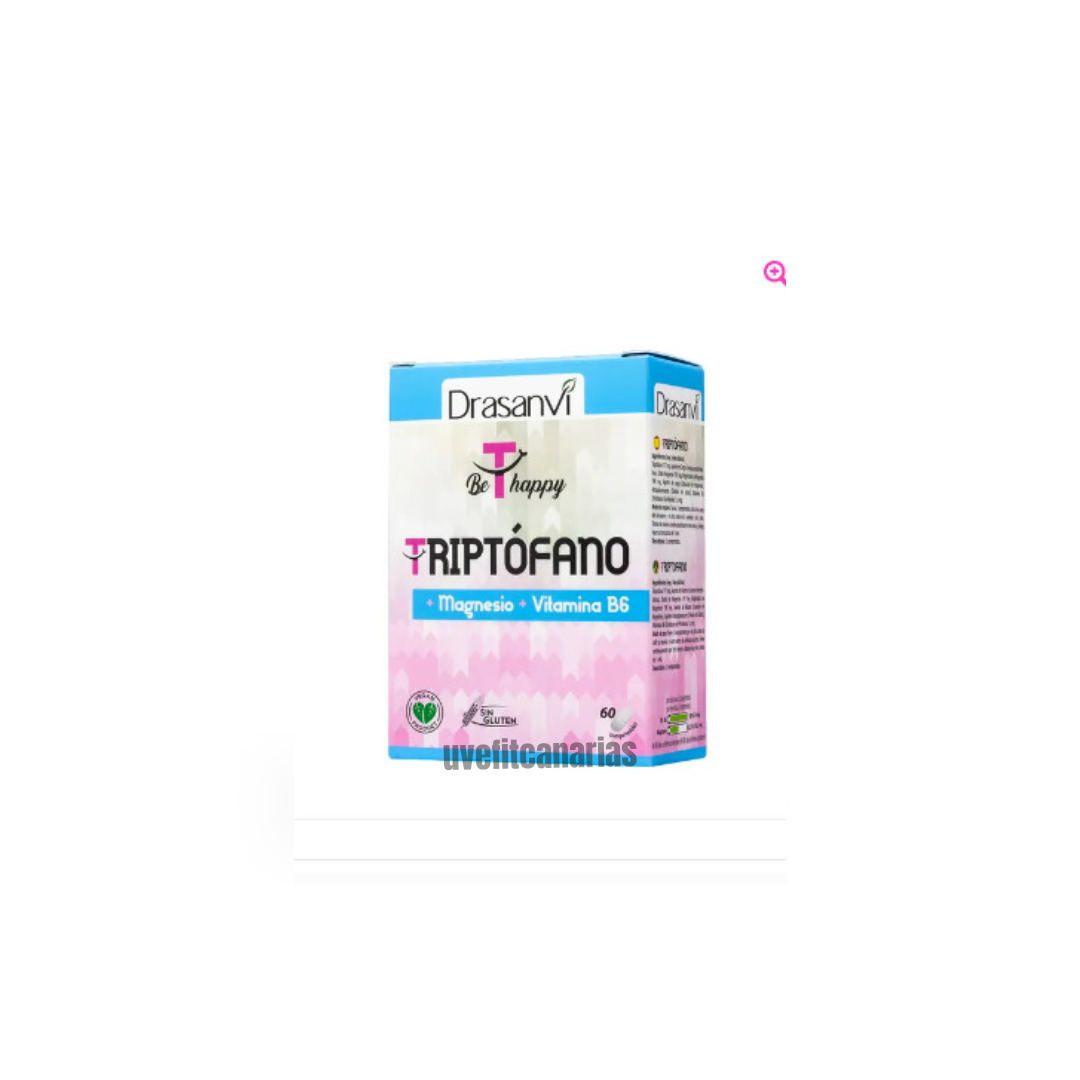 Triptófano, con magnesio y vitamina B6, 60cap - Drasanvi