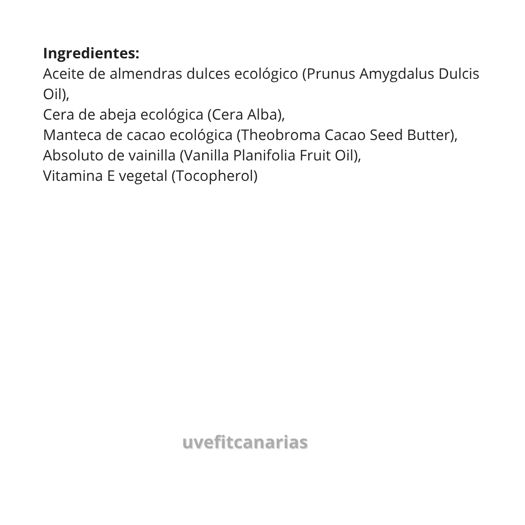 Bálsamo labial, bésame mucho, almendra y vainilla - Maybeez