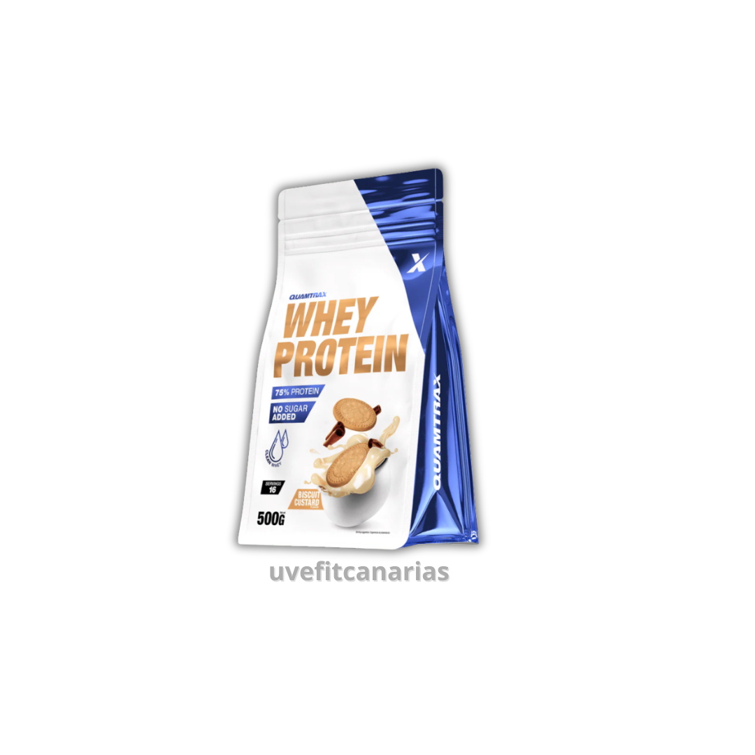 Proteína Whey, Natilla con galleta, 500 gr - Quamtrax