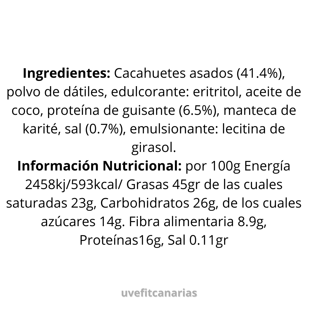 Crema Proteica Cacahuete Salado, 250gr - Bett´r