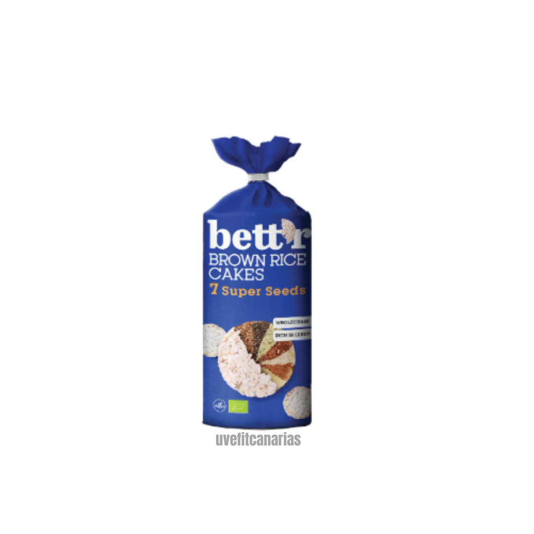 Tortas de Arroz 7 semillas, 120gr - Bett´r