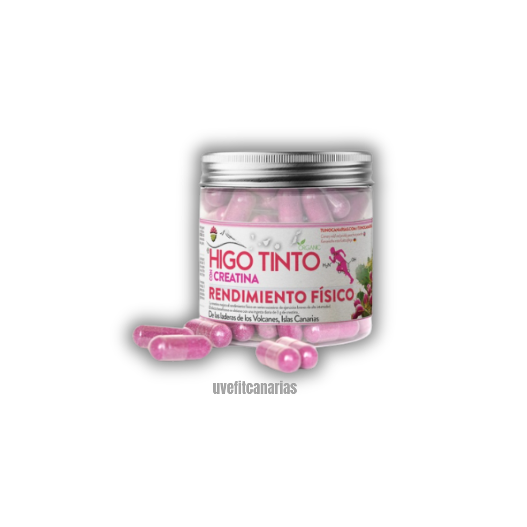 Higo tinto con creatina, 90 cap - Tuno Canarias