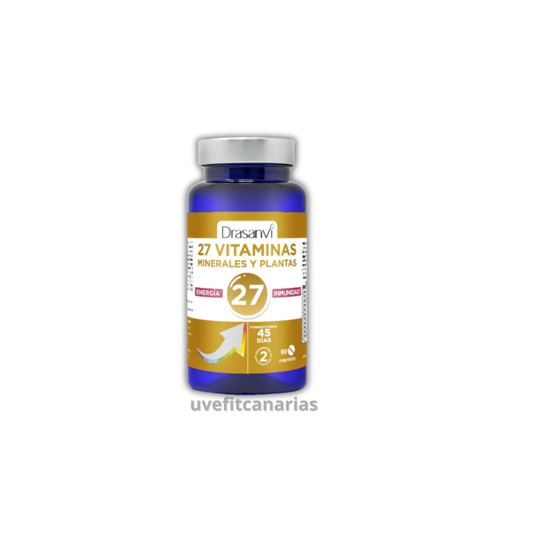 27 Vitaminas + Minerales Energía e Inmunidad, 90 Comp - Drasanvi
