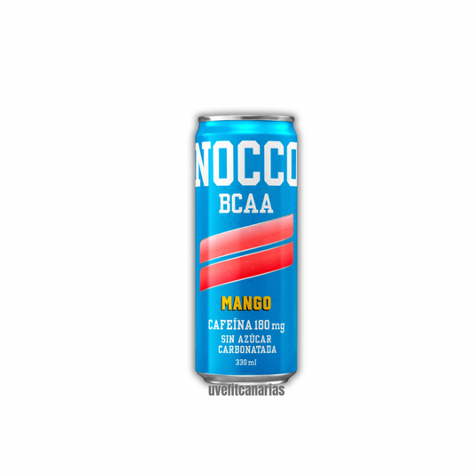 Bebida energética BCCA + cafeína, Mango, 330ml - Nocco