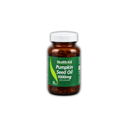 Aceite de Semilla de Calabaza, 1.000 mg, 60 comprimidos - HealthAid